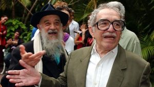 Gabriel García Márquez y Birri, fundadores de la escuela de cine de San Antonio de los Baños, Cuba.
