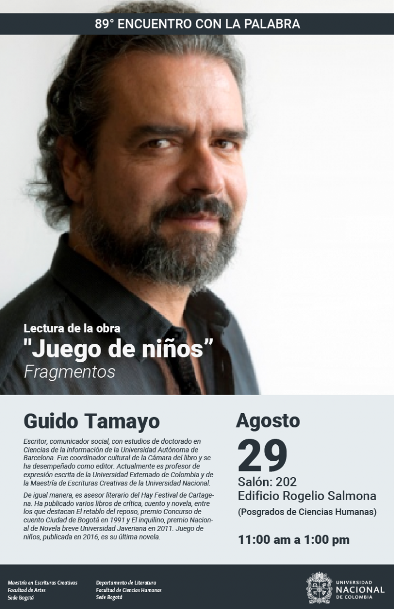 89° Encuentro con la palabra con Guido Tamayo