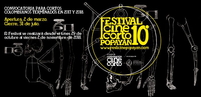 Convocatoria Festival de Cine Corto de Popayán 2018