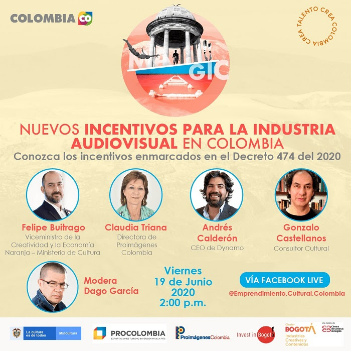 Nuevos incentivos para la industria audiovisual en Colombia