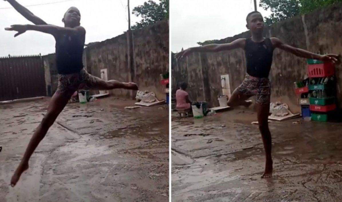 Niño que bailaba descalzo bajo la lluvia se convierte en estrella de ballet