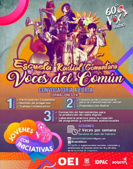 Invitación: Escuela Radial Comunitaria «Voces del Común»