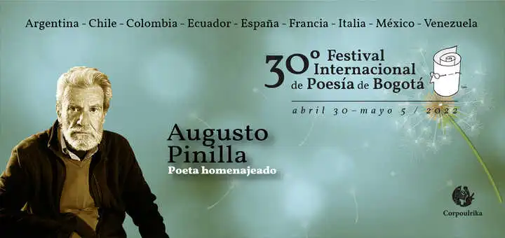Augusto Pinilla, poeta homenajeado por el 30° FIPB 2022