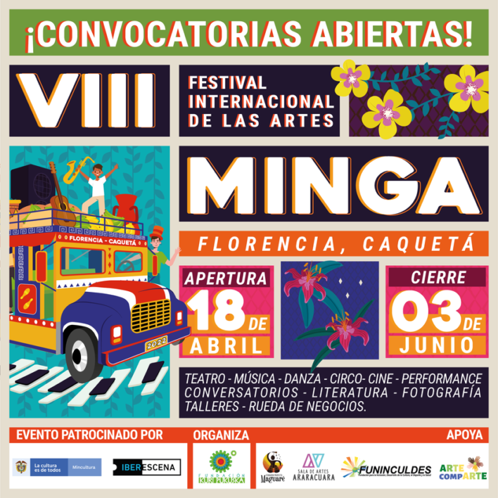 Convocatoria VIII Festival Internacional de las Artes MINGA