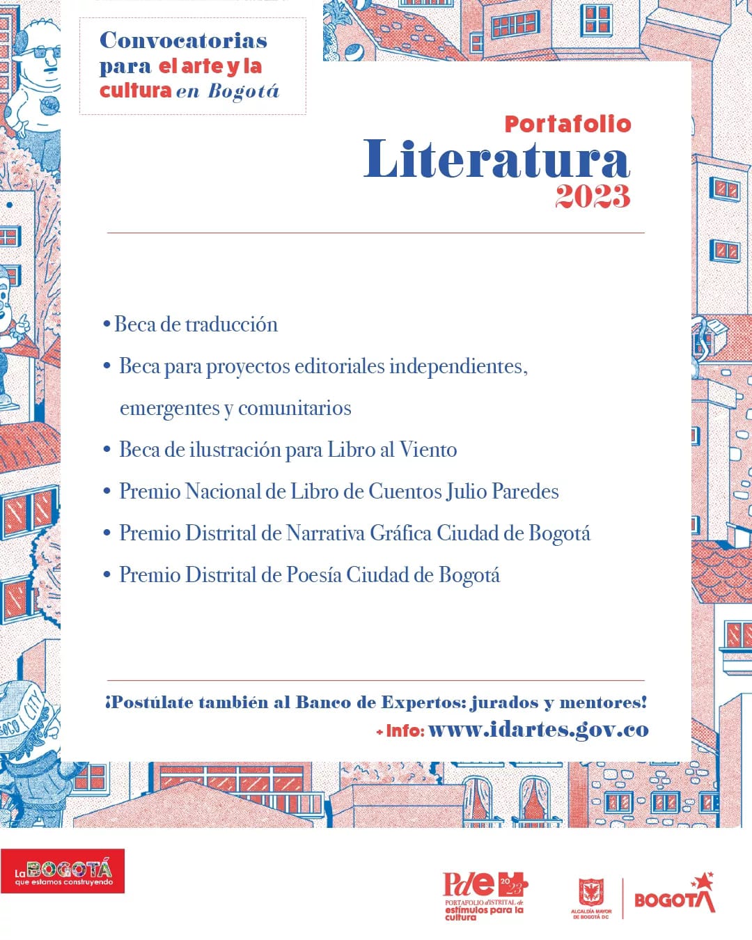 Portafolio Literatura | Convocatorias para el arte y la cultura en Bogotá 2023