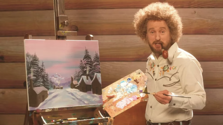 Owen Wilson encarna a un artista inspirado en Bob Ross en la película «Paint»»