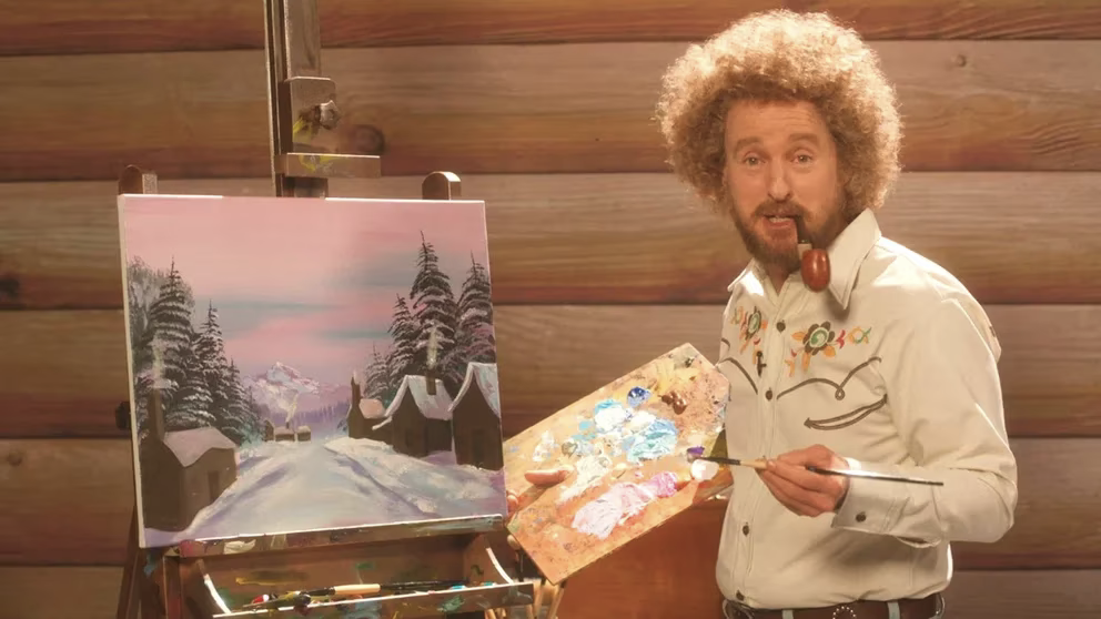 Owen Wilson encarna a un artista inspirado en Bob Ross en la película “Paint””