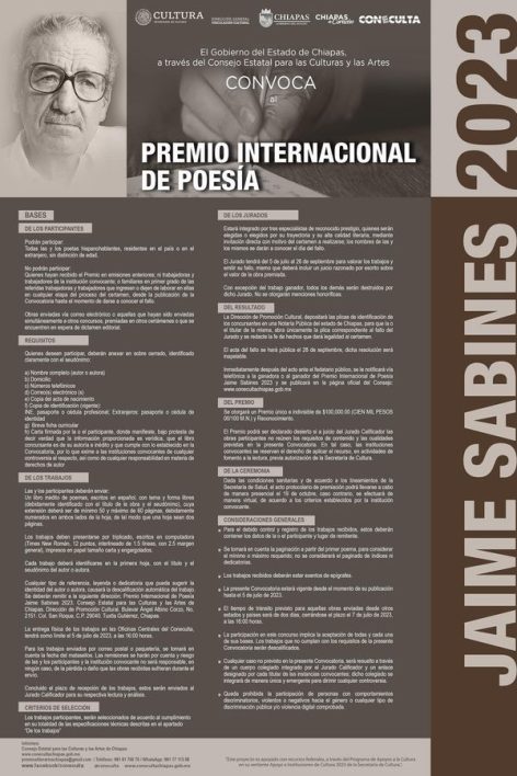 Premio Internacional de Poesía Jaime Sabines