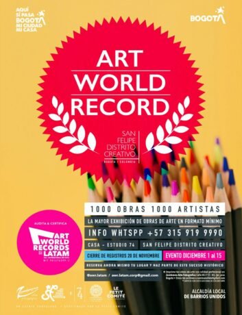 Bogotá busca romper un récord mundial con la Bienal “1000 Obras 1000 Artistas”