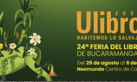Escritores invitados a Ulibro 2026 durante la presentación oficial de la Feria del Libro de Bucaramanga organizada por la UNAB.